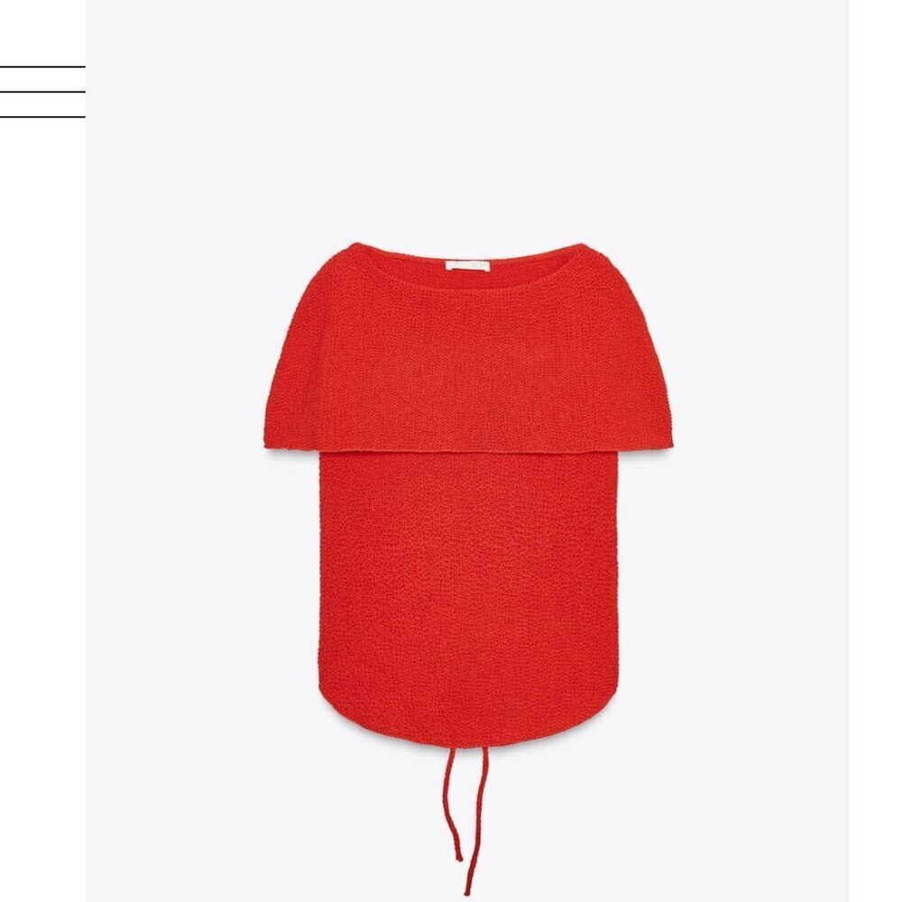 Zara Red Skirt Set (Multi Layered Top!) - Picture 5 of 10
